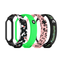 Ремінець до фітнес браслета Armorstandart комплект 4шт Xiaomi Mi Band 7/6/5 Cartoon hand-drawn (ARM59730)