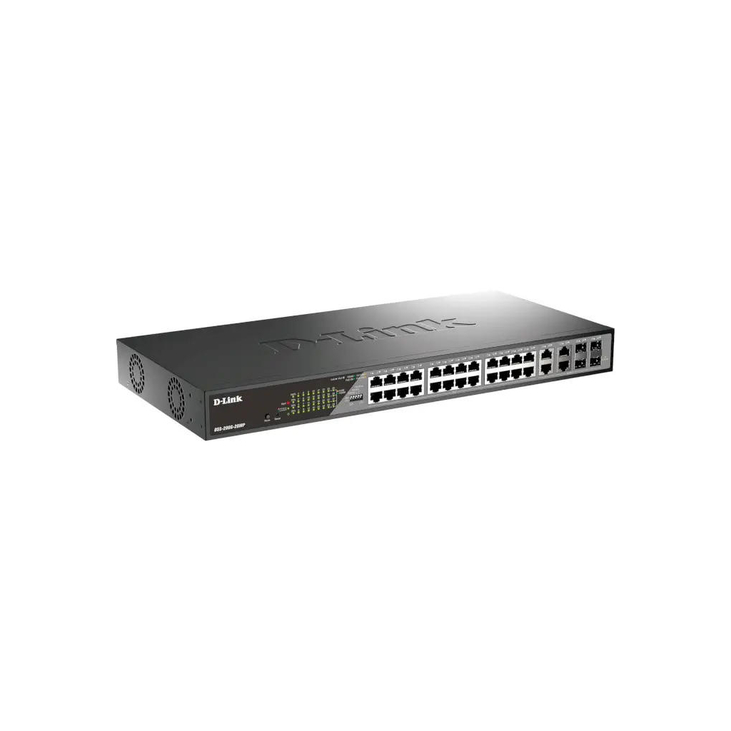 Комутатор мережевий D-Link DSS-200G-28MP Комутатор мережевий D-Link DSS-200G-28MP