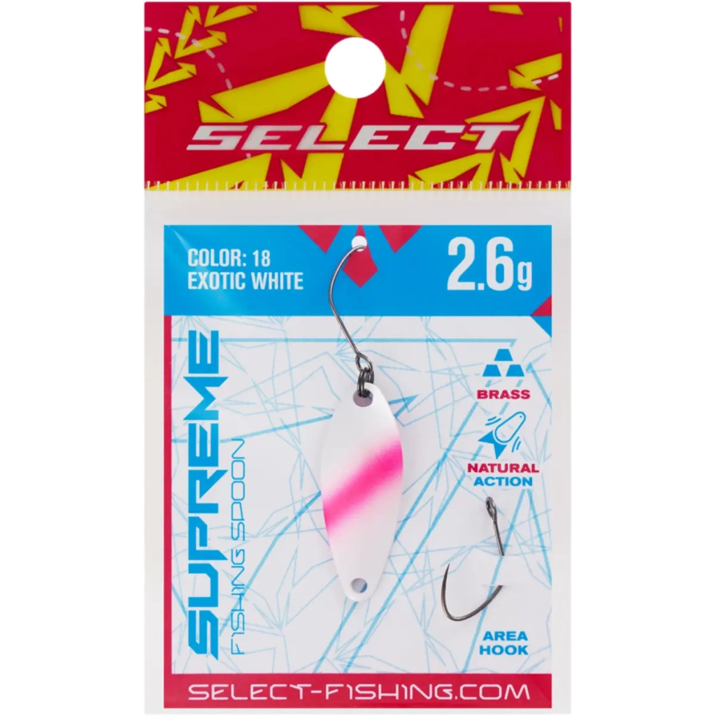 Блешня Select Supreme 2.6g 30mm 18 Exotic White (1870.80.62) Блешня Select Supreme 2.6g 30mm 18 Exotic White (1870.80.62)