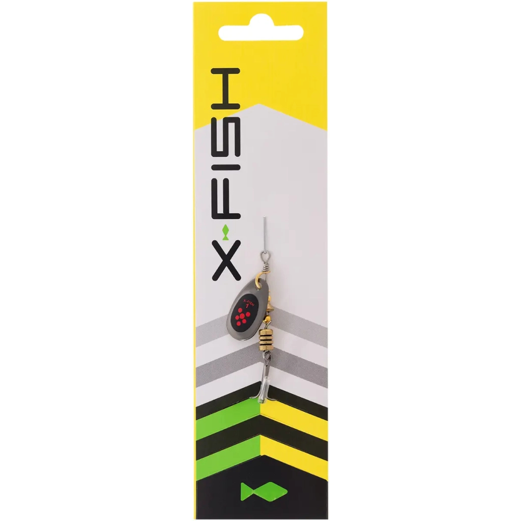 Блешня X-Fish Dark Side 2.5g 1 Nikel black orange (1917.07.27)