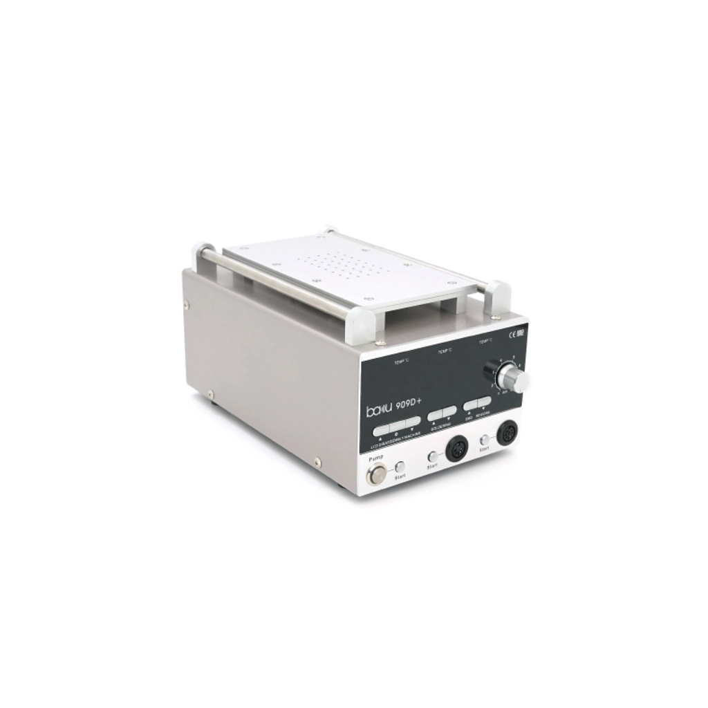 Паяльна станція Bakku BA-909D+, 2в1, цифрова індикація, паяльник/паяльний фен, блок регулювання, Box (BAKU BA-909D+)