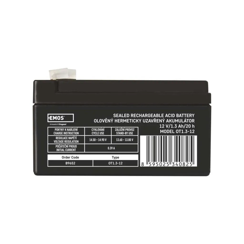 Батарея до ДБЖ EMOS 12V 1.3Ah (B9652) Батарея до ДБЖ EMOS 12V 1.3Ah (B9652)