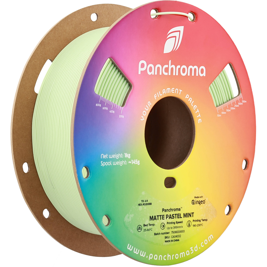 Пластик для 3D-принтера Polymaker PLA PANCHROMA MATTE 1,75mm 1kg PASTEL MINT (CA04032)