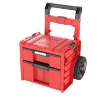Tool box QBRICK SYSTEM PRO Cart Plus Drawer 2 Red, on wheels, 20", 520440660, SKRWQCP2PD2CZEPG001 (SKRWQCP2PD2CZEPG001)