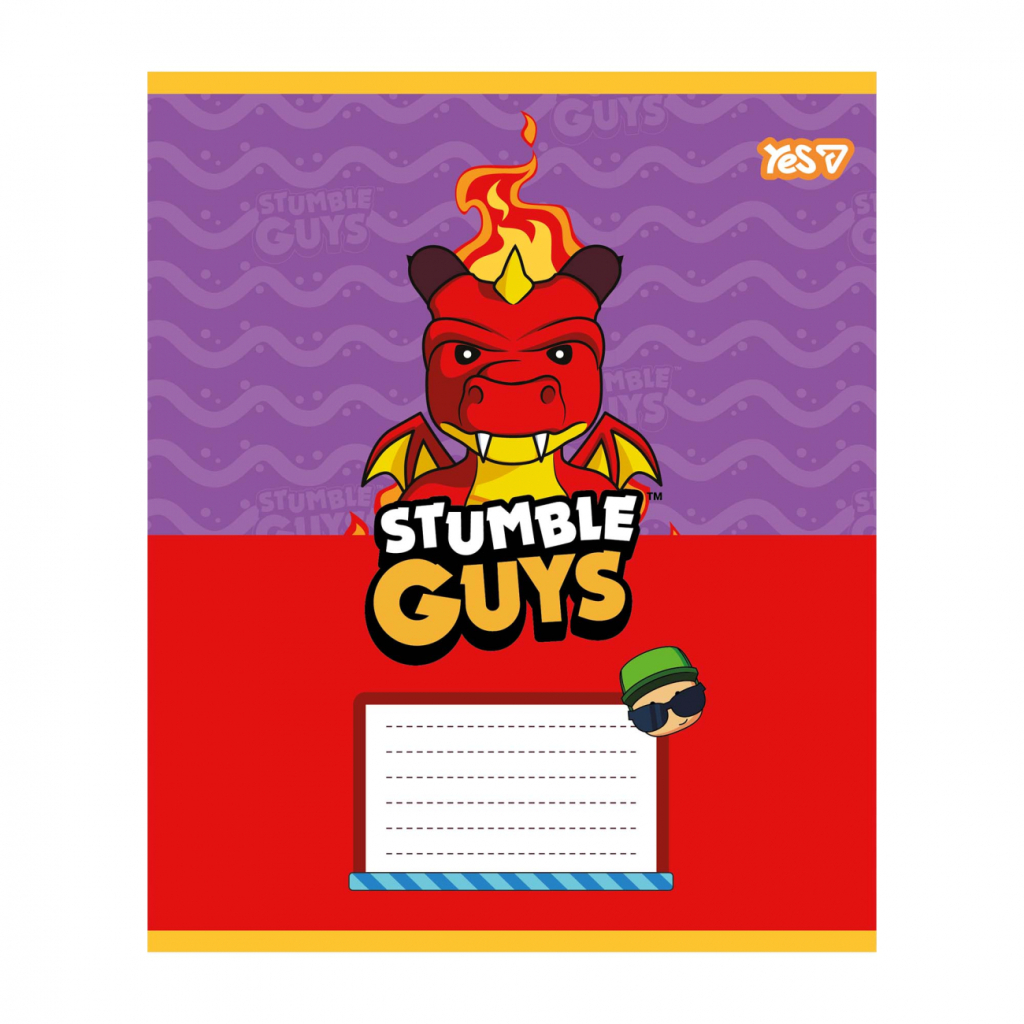 Зошит Yes Stumble Guys А5 12 аркушів лінія (768729) Зошит Yes Stumble Guys А5 12 аркушів лінія (768729)