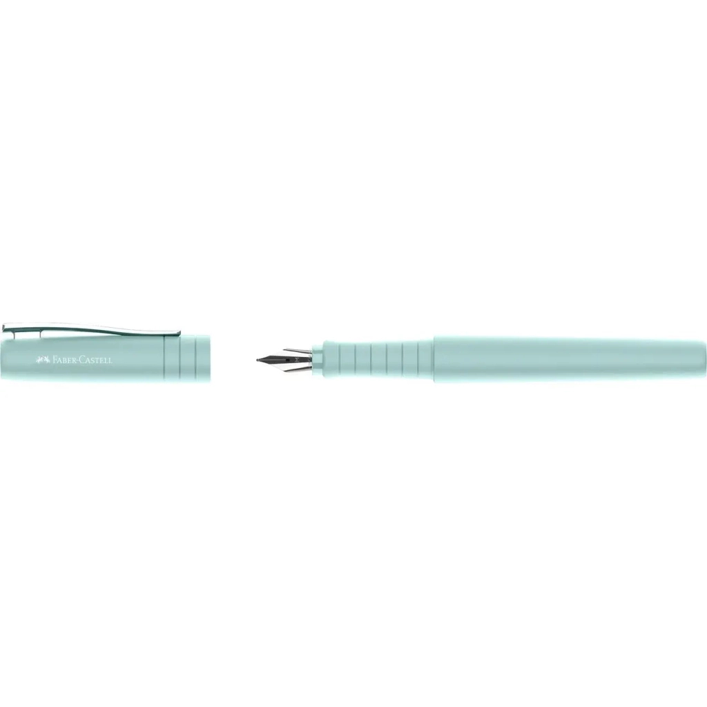 Ручка пір'яна Faber-Castell POLY Fountain Pen Caribic Blue, колір корпусу бірюзовий, перо М (0,7 мм) (32956)