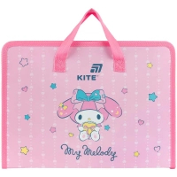 Folder - A4 My Melody zipper Kite briefcase, 1 compartment (HK26-202)