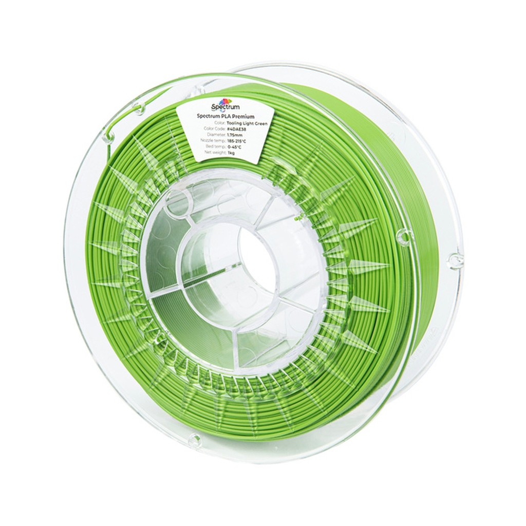 Пластик для 3D-принтера Spectrum PLA Premium 1.75mm 1kg, Tooling Green, Ligth (CW-FL-001)
