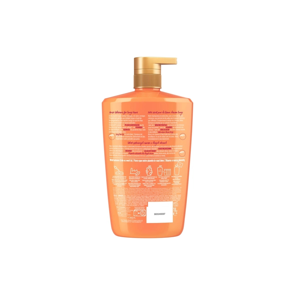 Шампунь Elseve Dream Long Shampoo З рослинним кератином і касторовою олією 1000 мл (3600524063597)