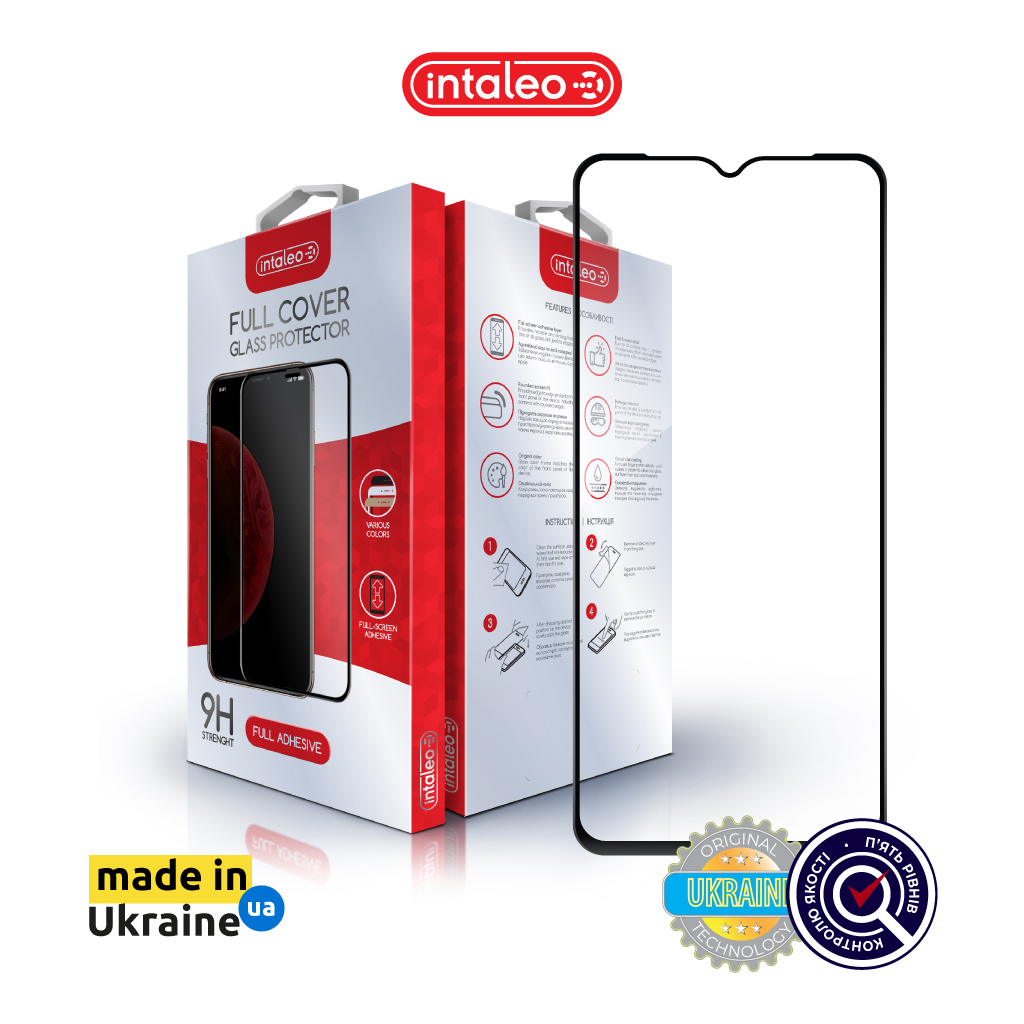 Скло захисне Intaleo Full Glue Samsung A04e Black (1283126547195)