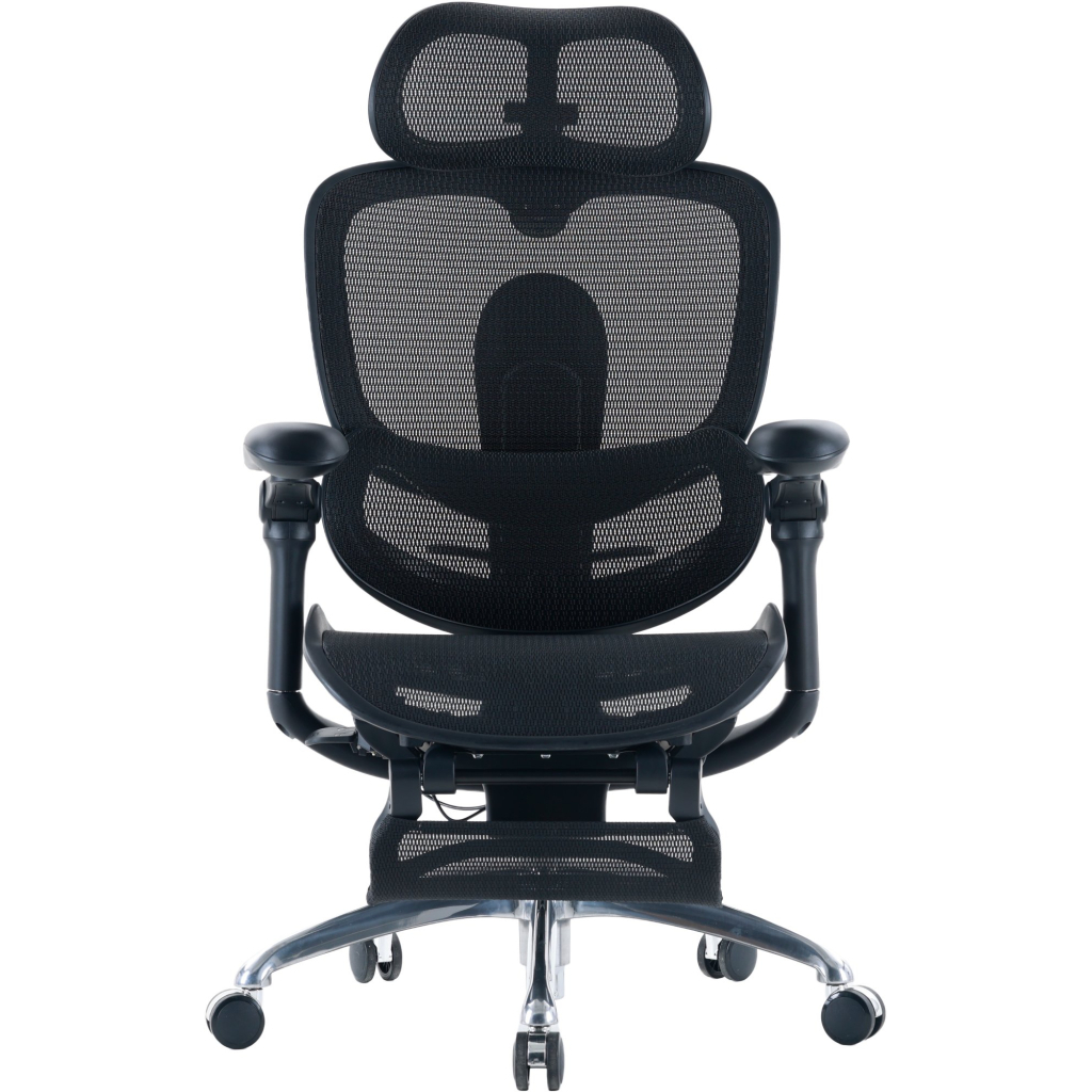 Офісне крісло Sihoo C300 PRO V2, Black, з підставкою для ног (C300-PRO-V2-B101-JT)