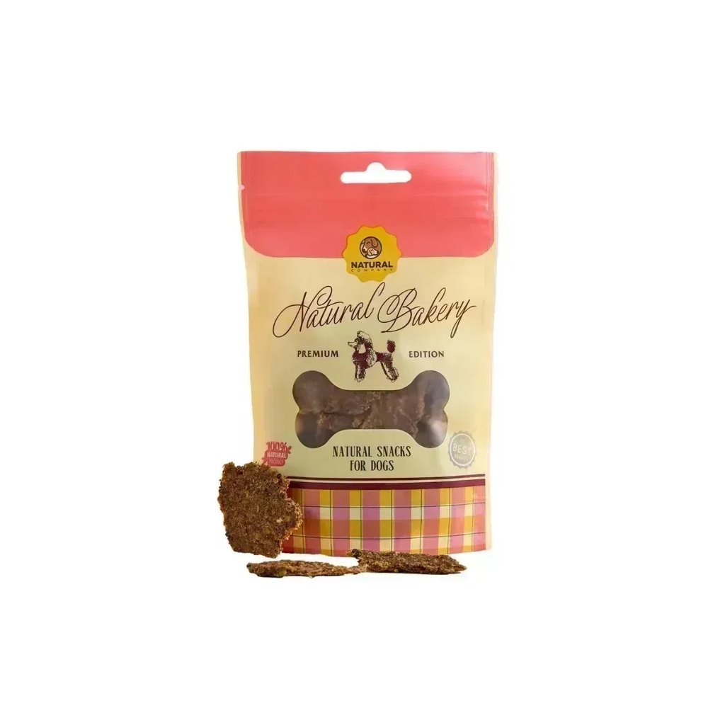 Ласощі для собак Natural food Чіпси яловичина з оселедцем, буряком та яблуком 50 г (4820241161829)