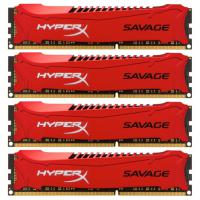 Модуль пам'яті для комп'ютера DDR3 32GB (4x8GB) 1600 MHz Savage Red Kingston Fury (ex.HyperX) (HX316C9SRK4/32)