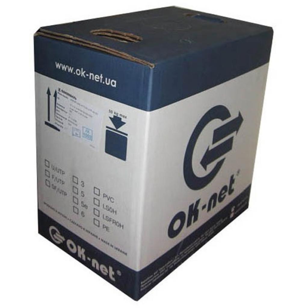Кабель мережевий OK-Net FTP 500м cat.5e, зовнішній (F/UTP-cat.5E) (КППЭ-ВП (100) 4*2*0,51 / 500) Кабель мережевий OK-Net FTP 500м cat.5e, зовнішній (F/UTP-cat.5E) (КППЭ-ВП (100) 4*2*0,51 / 500)