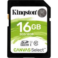 Карта пам'яті Kingston 16GB SDHC class 10 UHS-I Canvas Select (SDS/16GB)