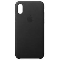 Чохол до мобільного телефона Apple для iPhone X Leather Case Series Black (MQTD2ZM/A)