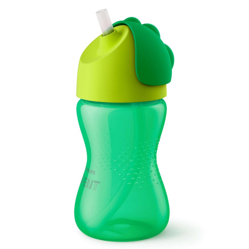 Поїльник-непроливайка Philips AVENT з трубочкою 300 мл 12 міс+, зелений (SCF798/01)