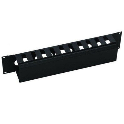 Cable organizer 19" 1U comb, RAL 9005 Mirsan (MR.OKK1U19.01)