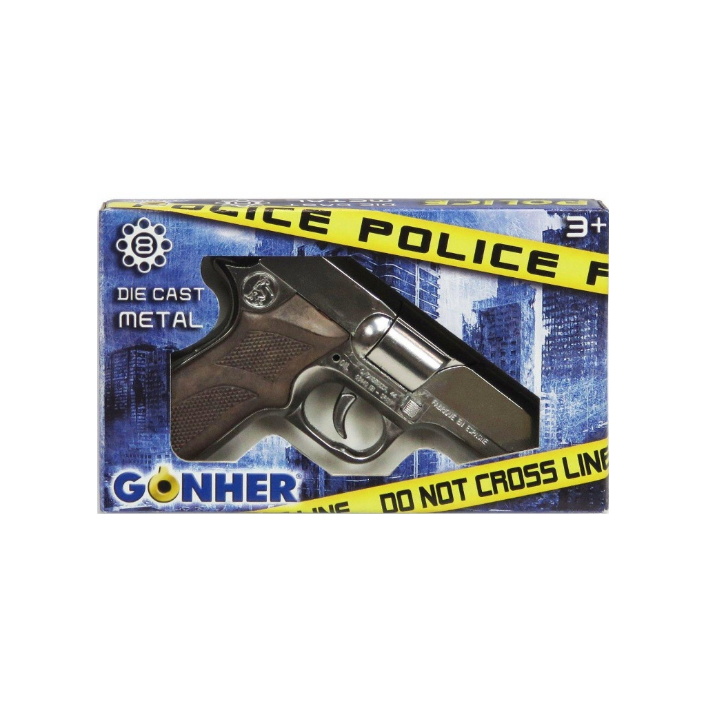 Іграшкова зброя Gonher Револьвер поліцейський 8-зарядний (125/0)