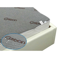 Fleece waterproof mattress pad on Carbon rubber 120x200 cm (699Carbon)