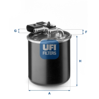 Fuel filter UFI 24.150.00