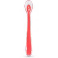 Set of children's tableware Baboo Silicone spoon 6+ months. Red (90433)