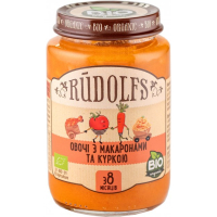 Rudolfs baby puree Vegetables with pasta and chicken from 8 months 190 g (4751017940556)