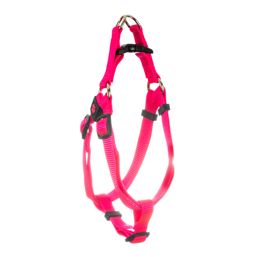 Шлея для собак GimDog Harlem X нейлон 1.5х45-63 см рожева (8009632059037)