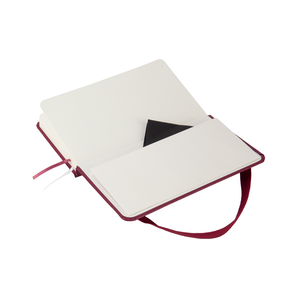 Книга записна Axent Partner, 95x140 мм, 96 аркушів, клітинка, винна (8301-46-A)