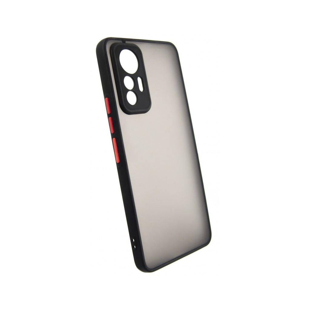 Чохол до мобільного телефона Dengos Matte Xiaomi 12 Lite (black) (DG-TPU-MATT-127) Чохол до мобільного телефона Dengos Matte Xiaomi 12 Lite (black) (DG-TPU-MATT-127)