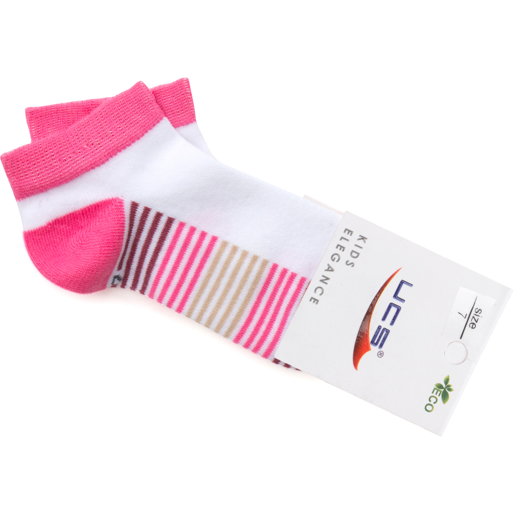 Шкарпетки дитячі UCS Socks в смужку (M0C0201-0089-9G-pink)