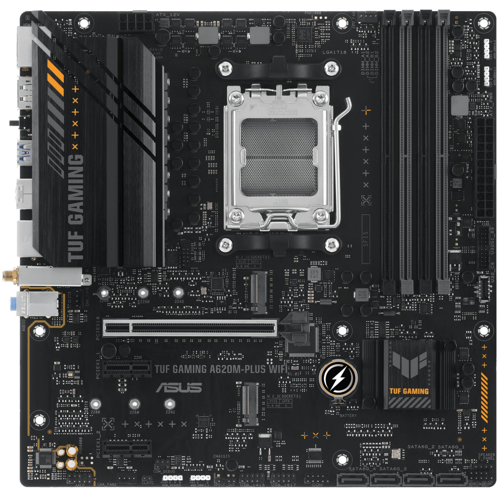 Материнська плата ASUS TUF GAMING A620M-PLUS WIFI Материнська плата ASUS TUF GAMING A620M-PLUS WIFI