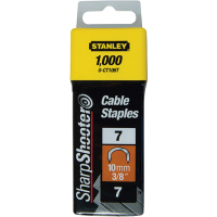 Staples for construction stapler Stanley CABLE, type "7", L=10mm, semi-circular, 1000 pcs. (1-CT106T)