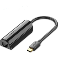Перехідник USB3.1 Type-C to Ethernet RJ45 100 Mb Vention (CFABB)