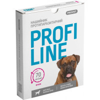 Animal collar ProVET Profiline for large breeds (insectoacaricide) 70 cm fuchsia (4823082430994)