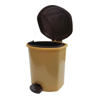 Garbage container Horizon With a pedal Beige 15 l (hor-02063/beige)