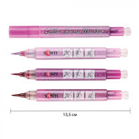 Art marker Santi set of watercolor Glitter Brush shades of pink 3 pcs (390773)