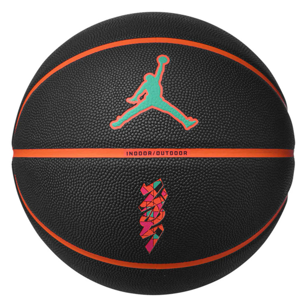 М'яч баскетбольний Nike Jordan All Court 8P Z Williamson Deflated чорний, помаранчевий Уні 7 J.100.4141.095.07 (887791427496)