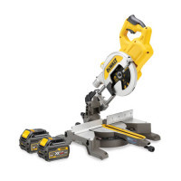 Торцювальна пила DeWALT 54В XR FLEXVOLT Li-Ion, 216х30 мм, XPS, 15 кг, 2x6Ah, TSTAK (DCS777T2)