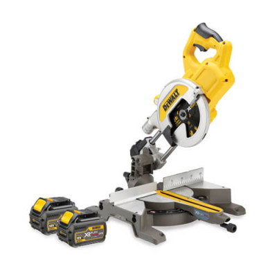 Торцювальна пила DeWALT 54В XR FLEXVOLT Li-Ion, 216х30 мм, XPS, 15 кг, 2x6Ah, TSTAK (DCS777T2)
