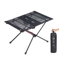 Туристичний стіл Naturehike полегшений NH19Z027-Z сітка/ алюміній чорний (6927595736777)