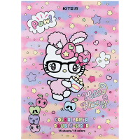 Кольоровий папір Kite А4 двосторонній Hello Kitty 15арк/15 кол (HK24-250)