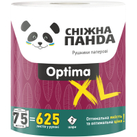 Paper towels Snow Panda Optima XL 2 layers 1 roll (4820183972590)