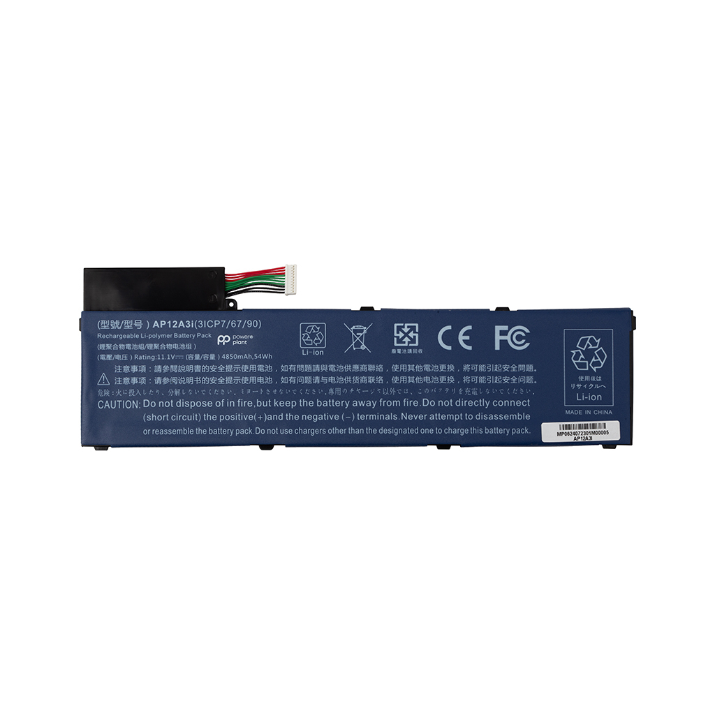 Акумулятор до ноутбука ACER Aspire M5-581T (AP12A3i) 11.1V 4850mAh PowerPlant (NB410743) Акумулятор до ноутбука ACER Aspire M5-581T (AP12A3i) 11.1V 4850mAh PowerPlant (NB410743)