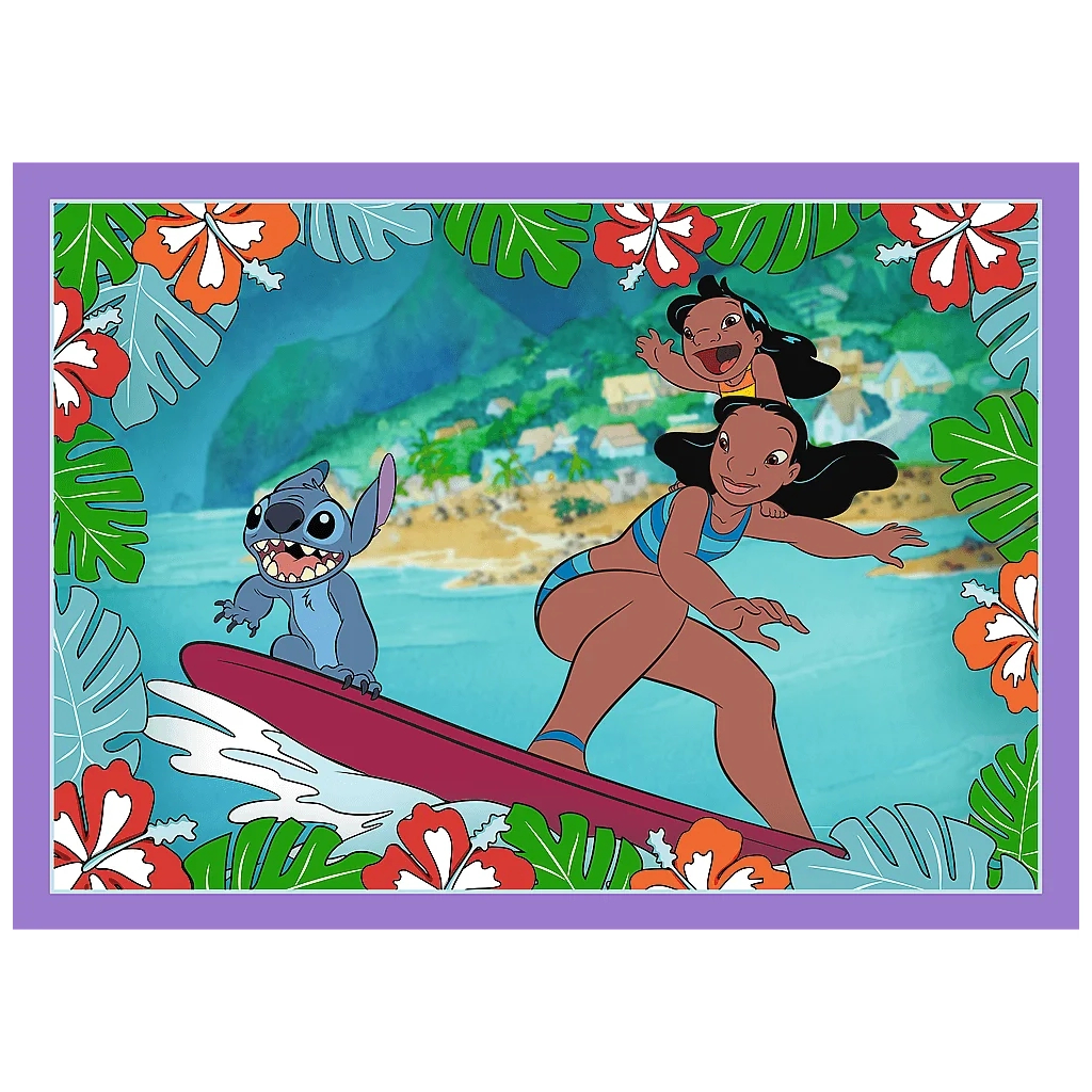 Пазл Trefl Lilo&Stitch Шалений день4 in 1 (35, 48, 54, 70) елемента (5900511346336)