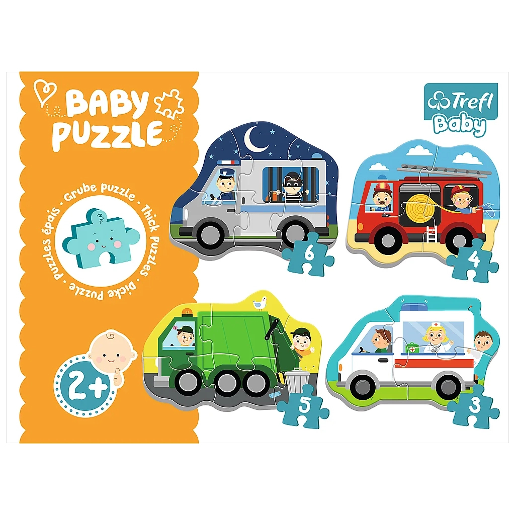 Пазл Trefl Baby Classic Транспортні засоби та робочі місця (5900511360714)