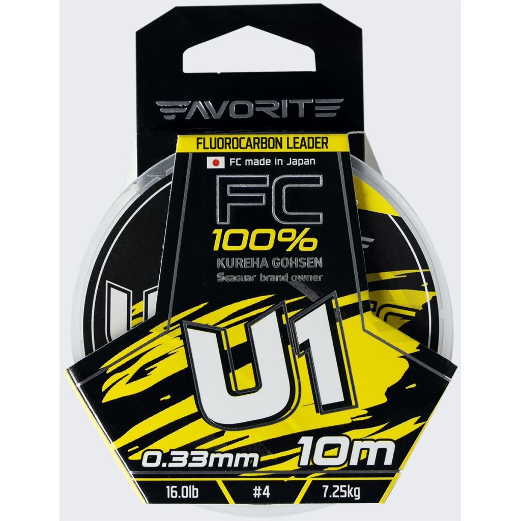 Флюорокарбон Favorite U1 FC 10m 4.0/0.33mm 16.0lb/7.25kg (1693.11.83)