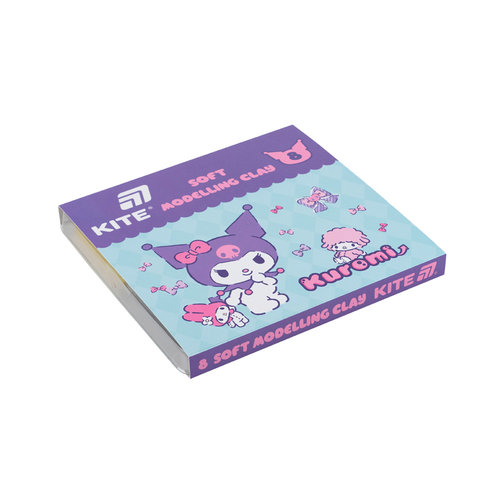 Пластилін Kite Kuromi восковий, 8 кольорів, 160 г (HK24-082)