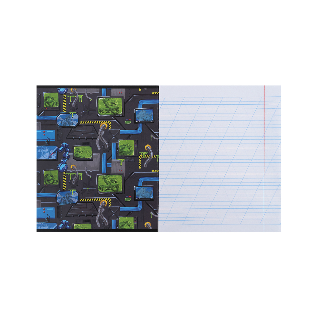 Зошит Kite Ninja Turtles, 12 аркушів, коса лінія (NT25-235)