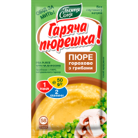 Їжа швидкого приготування Тьотя Соня Пюре горохове з грибами 50 г (4820015105141)